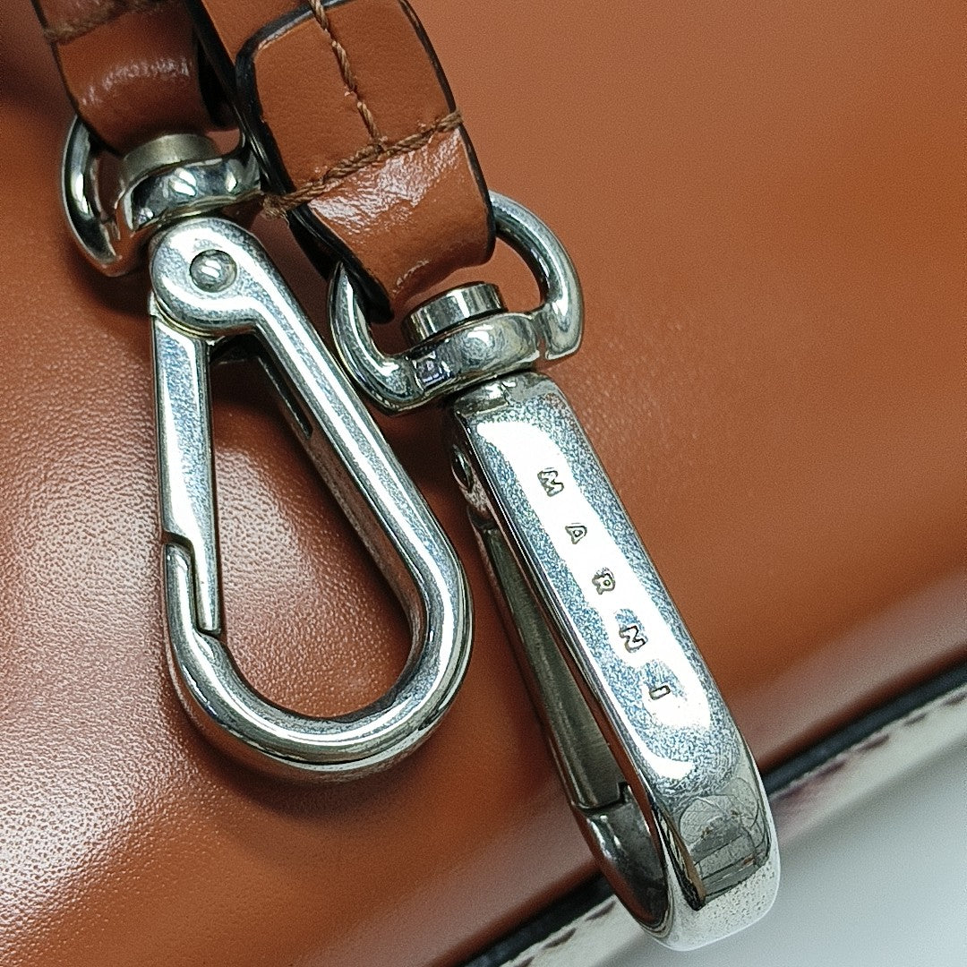 Coated Canvas Shoulder Bag Multicolor