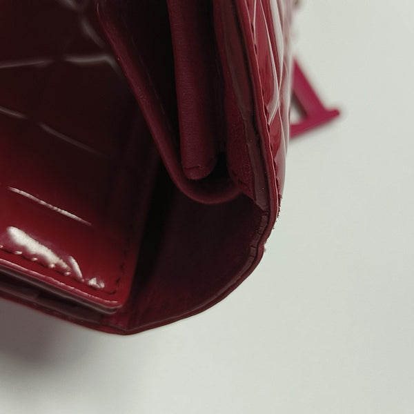 Cannage Calfskin Wallet Red