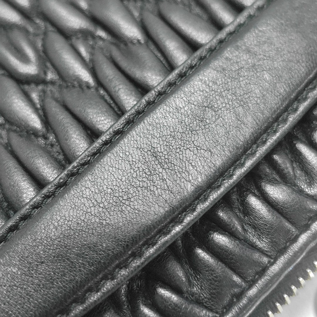 Matelassé Quilted Lambskin Black