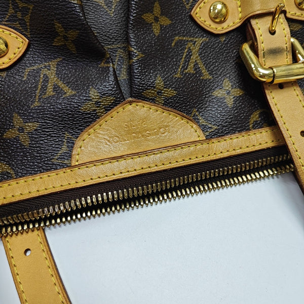PALERMO GM Monogram Coated Canvas Brown