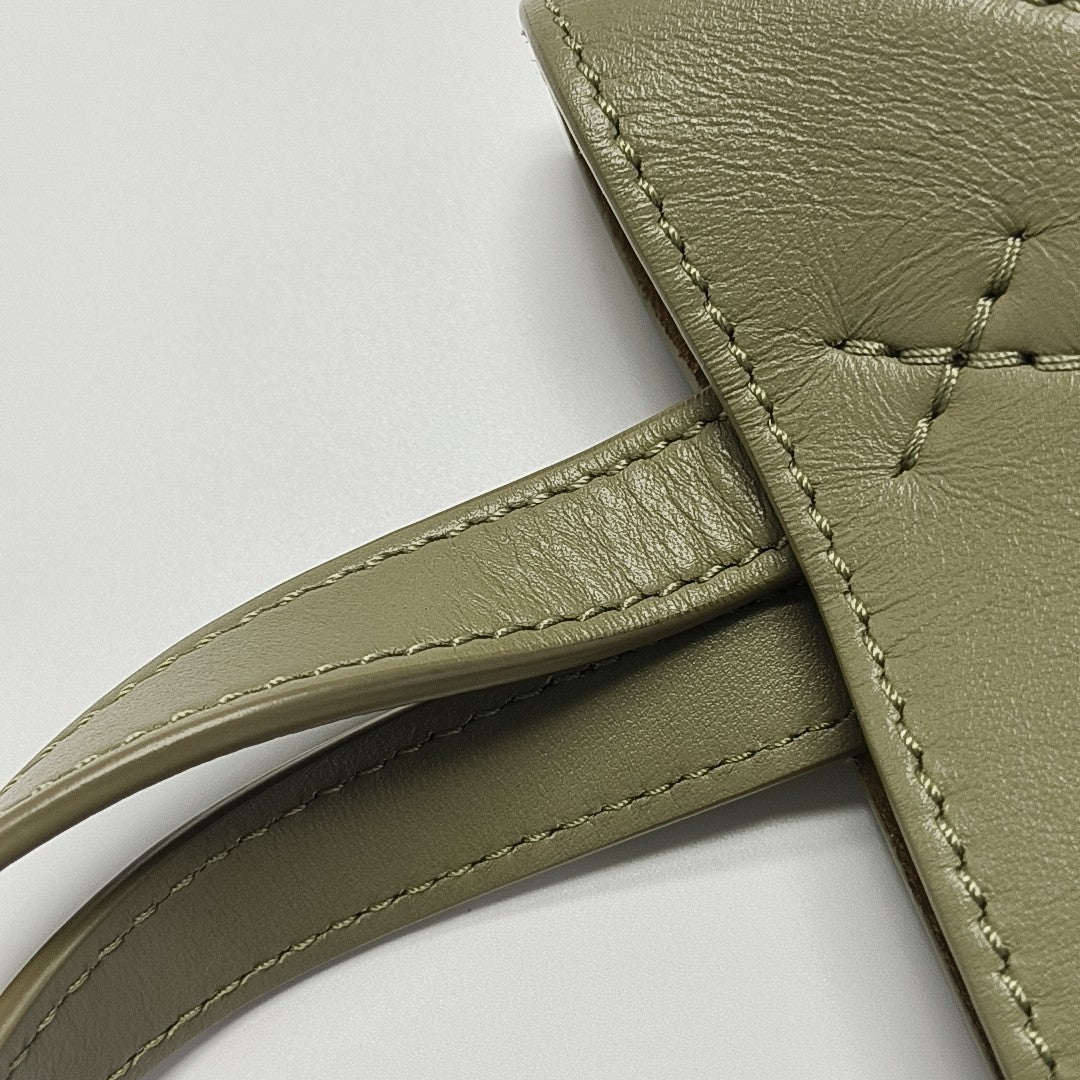 Puzzle Fold Mini Calfskin Green