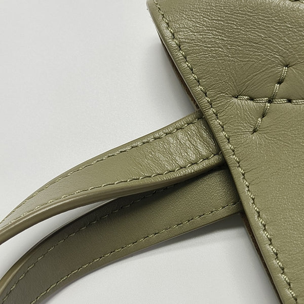 Puzzle Fold Mini Calfskin Green