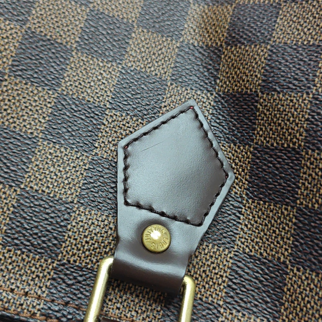 SPEEDY 25 Damier Ebene Coated Canvas Brown