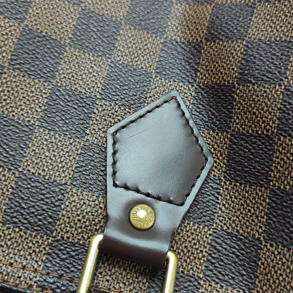SPEEDY 25 Damier Ebene Coated Canvas Brown