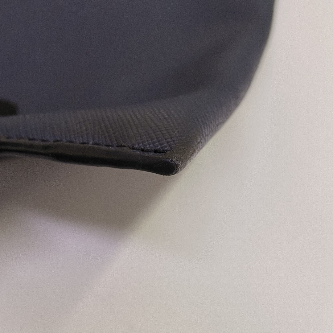 Saffiano Calfskin Clutch Blue