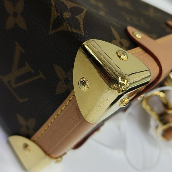 SIDE TRUNK MM Monogram Coated Canvas Brown