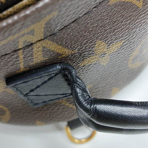 PALM SPRINGS Mini Monogram Coated Canvas Brown