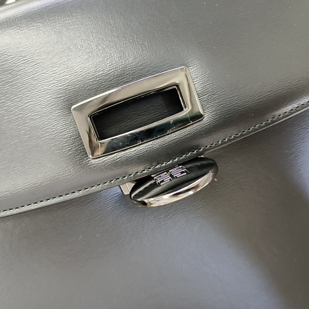 Calfskin Shoulder Bag Black