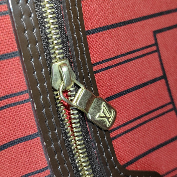 NEVERFULL MM Damier Ebene Coated Canvas Brown