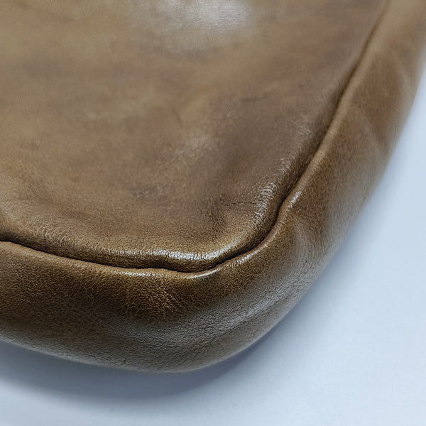 Calfskin Shoulder Bag Brown