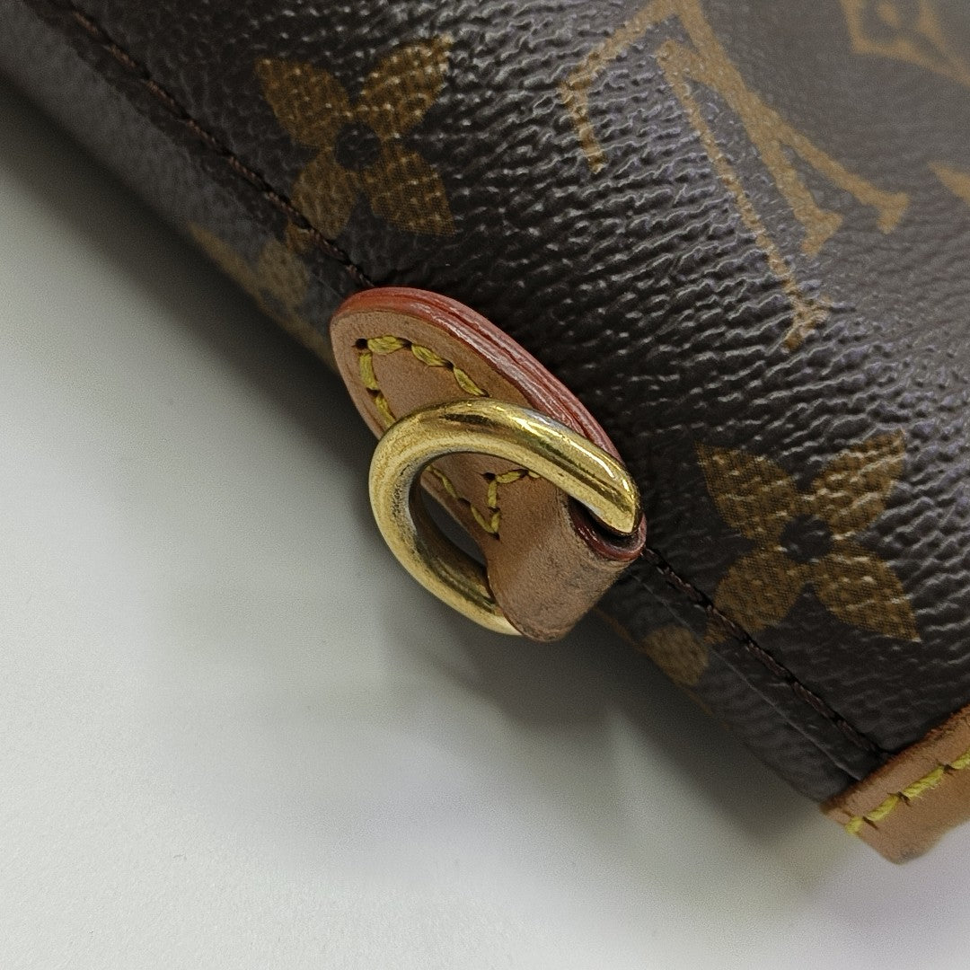 FOLD ME Monogram Coated Canvas Brown