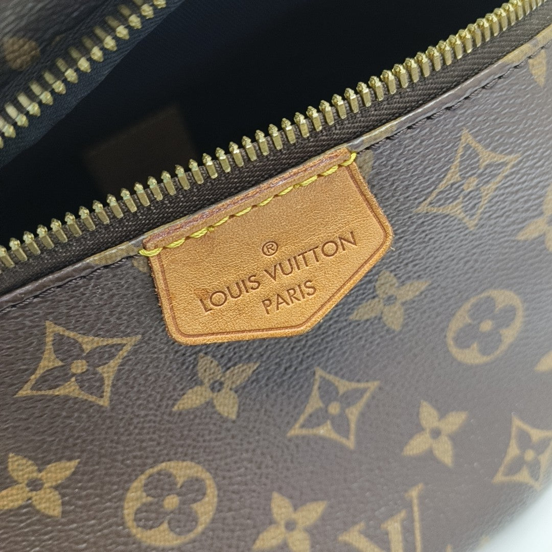 BUMBAG Monogram Coated Canvas Brown