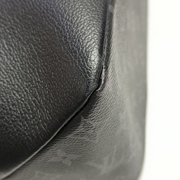 Monogram Coated Canvas Shoulder Bag Black