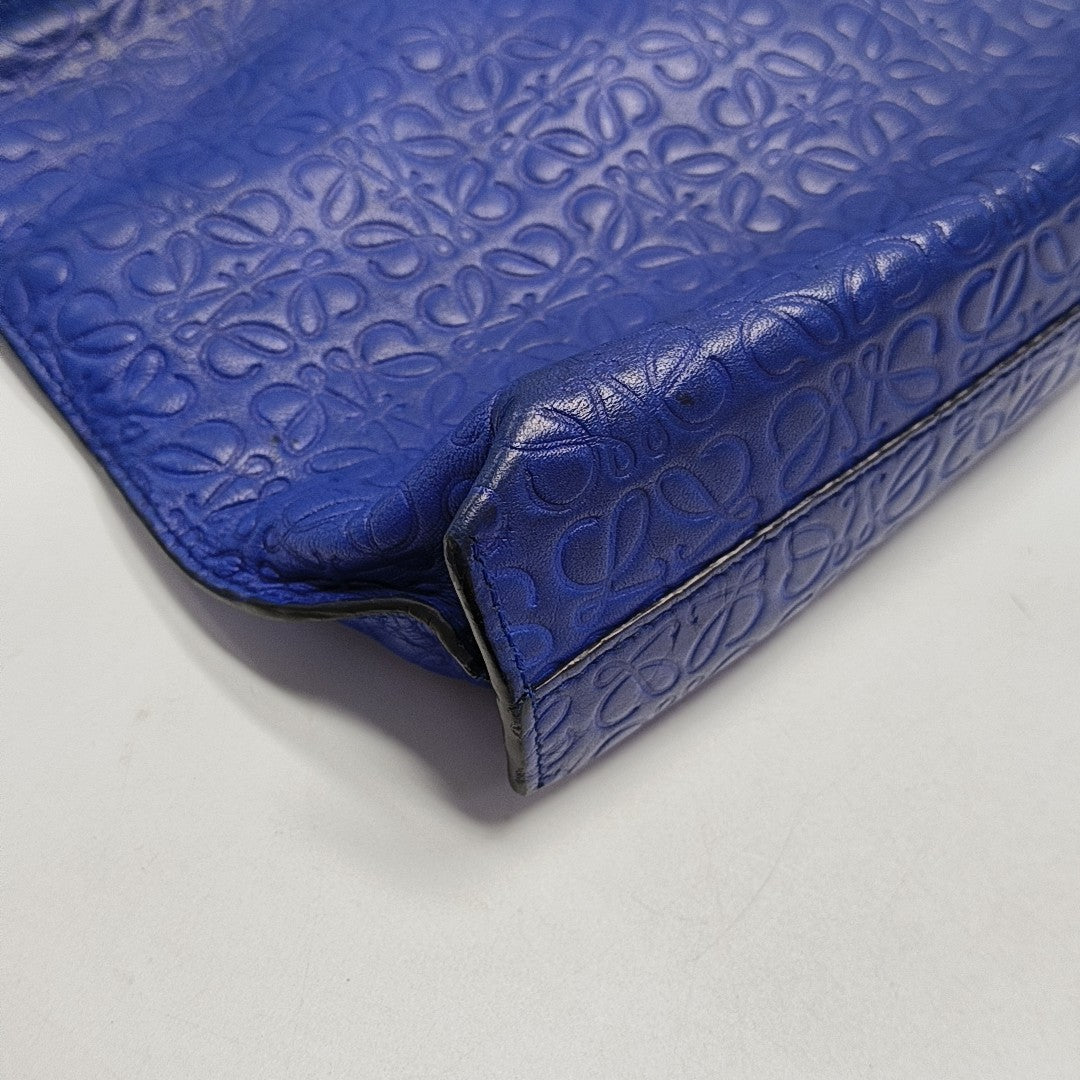 T Pouch Calfskin Blue