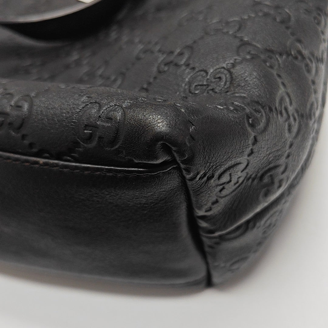 GG Imprime Monogram Calfskin Black