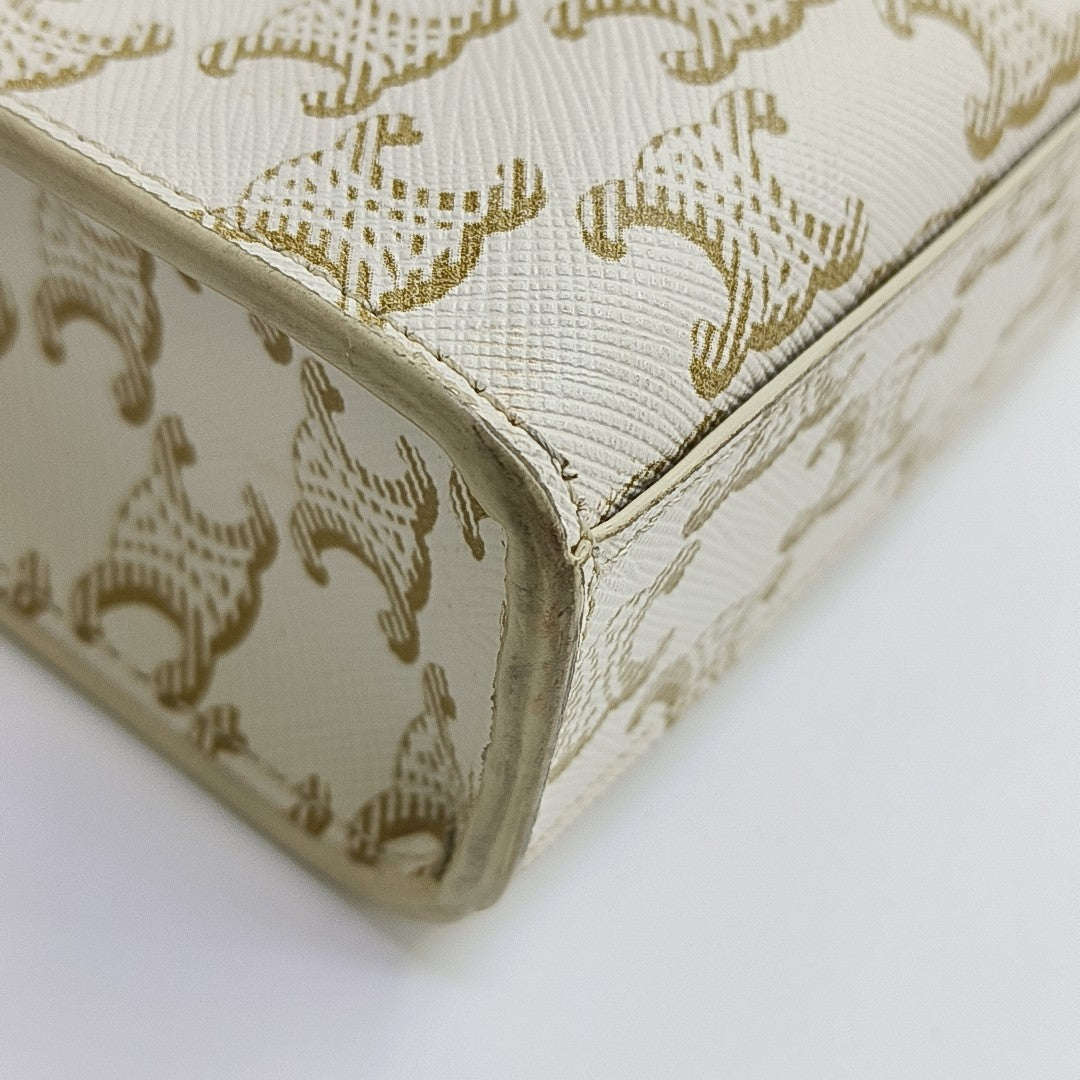 CABAS CELINE Mini Coated Canvas White