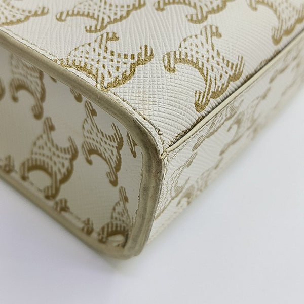 CABAS CELINE Mini Coated Canvas White