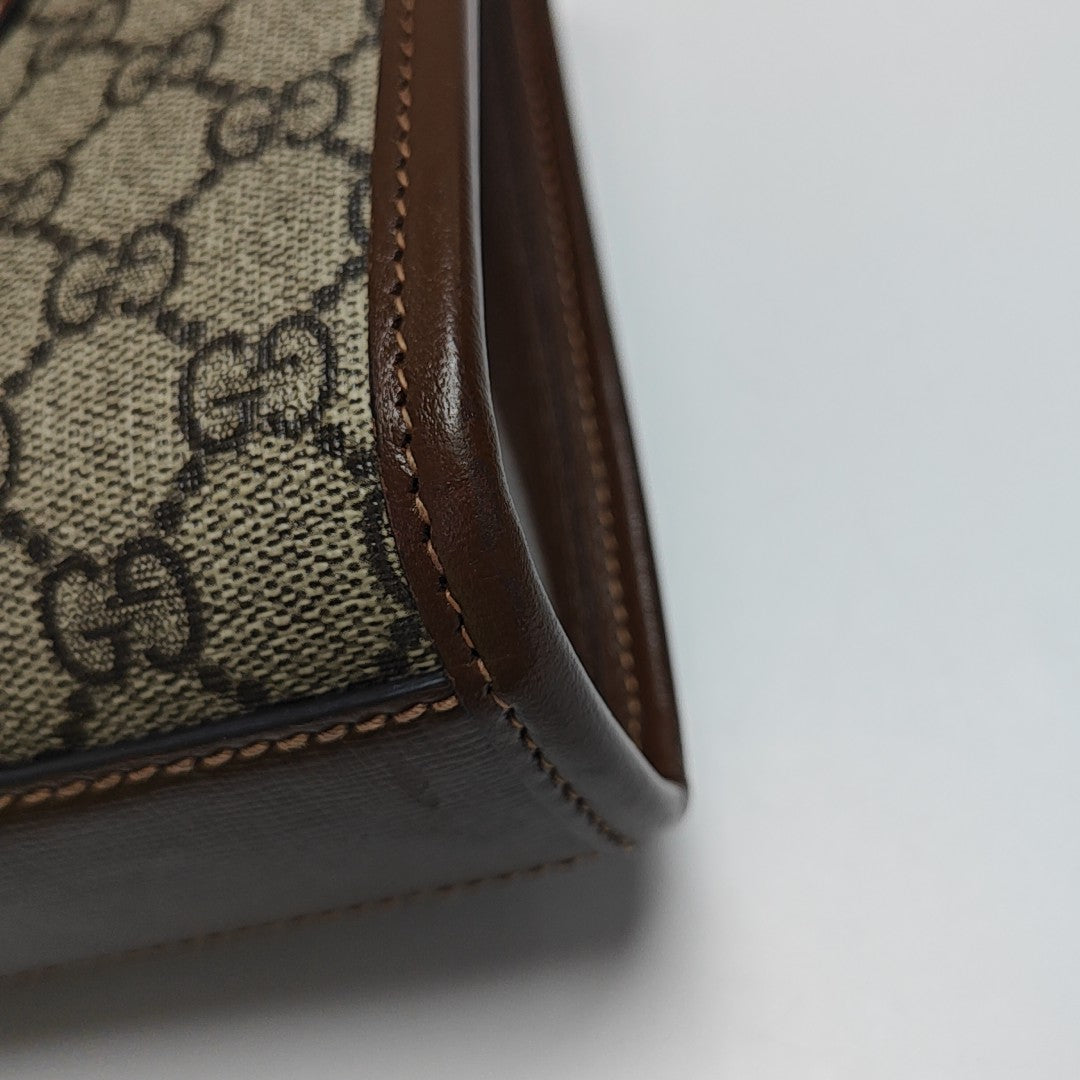 Retro Mini Monogram Coated Canvas Beige