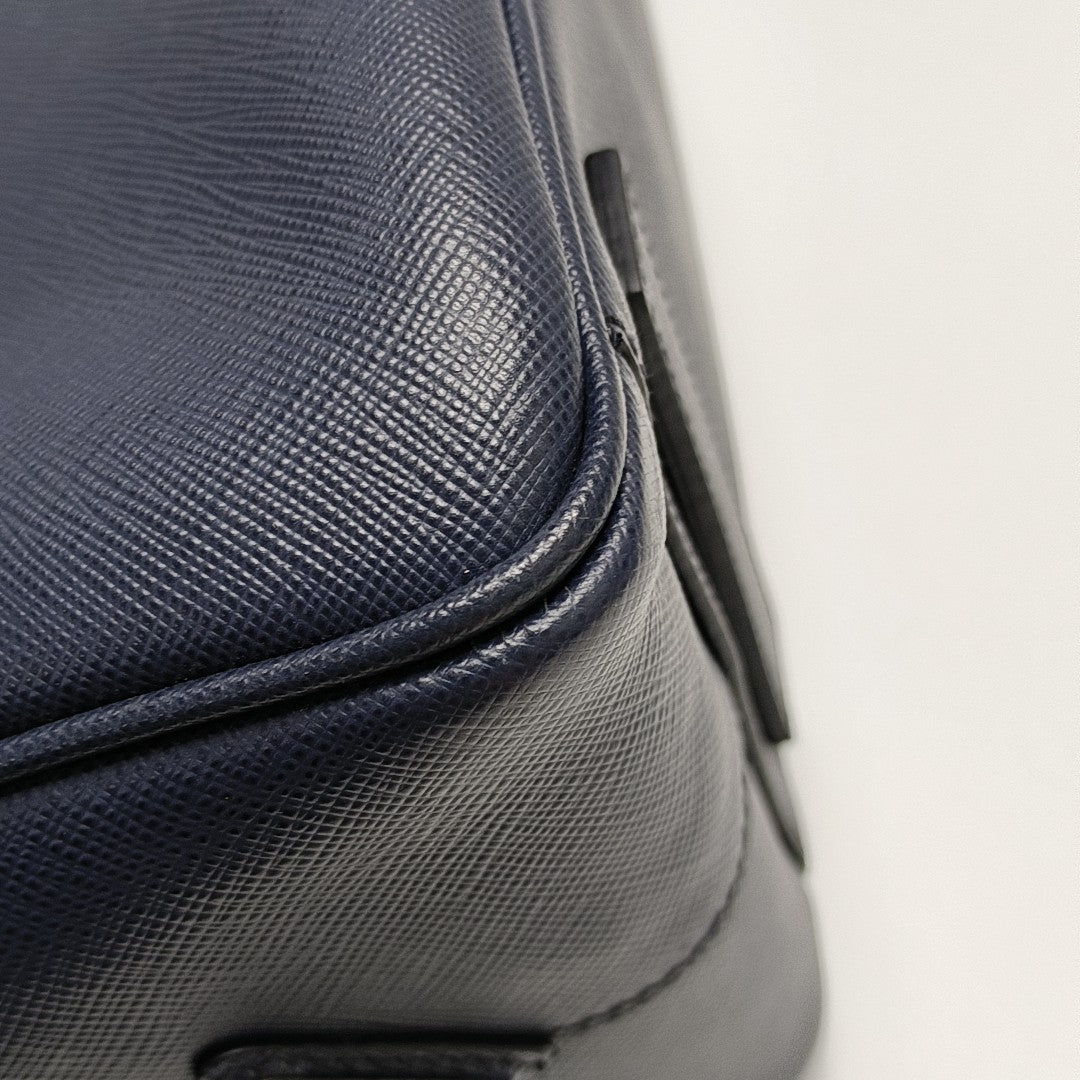 Vitello Saffiano Calfskin Blue