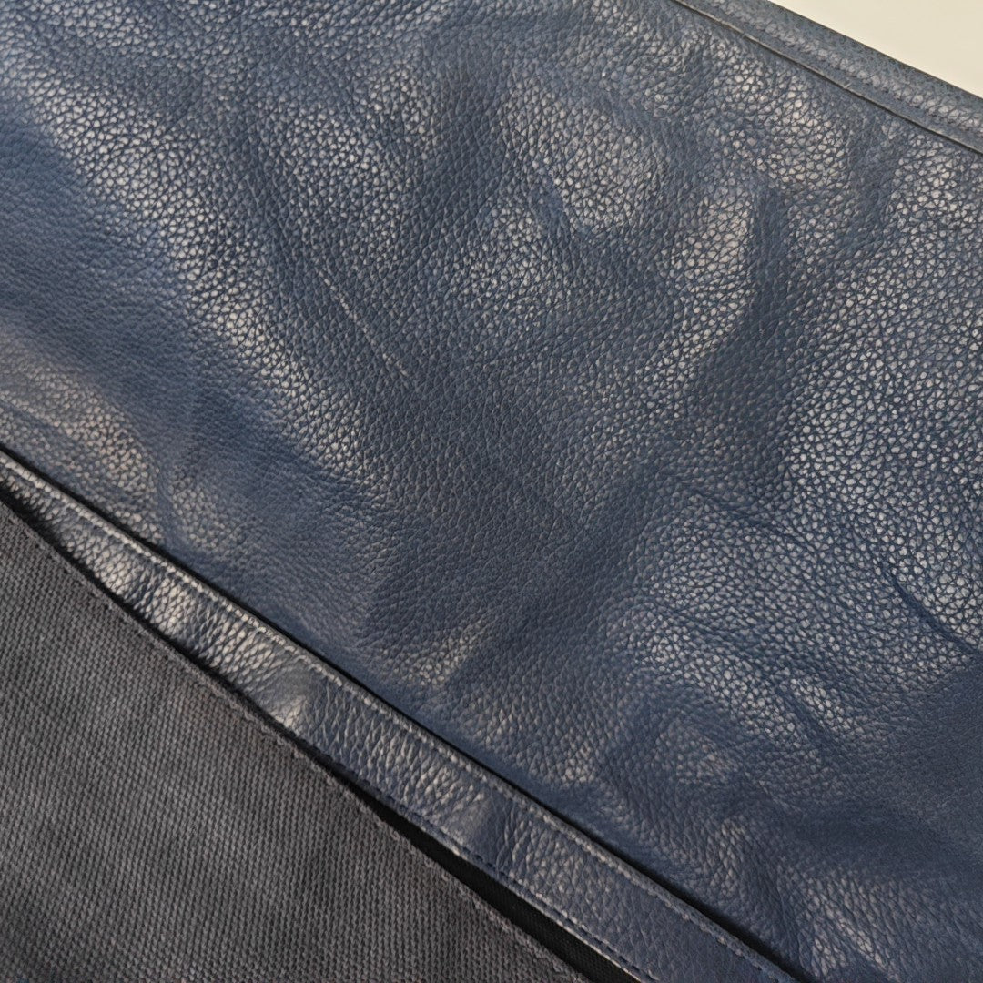 Fabric Shoulder Bag Blue