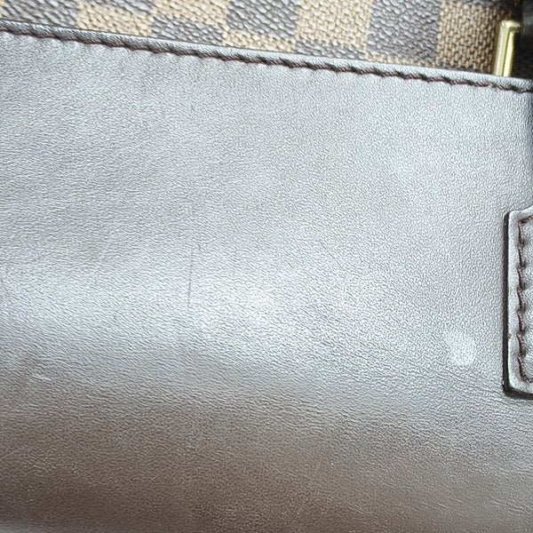 WEST END Damier Ebene Coated Canvas Brown