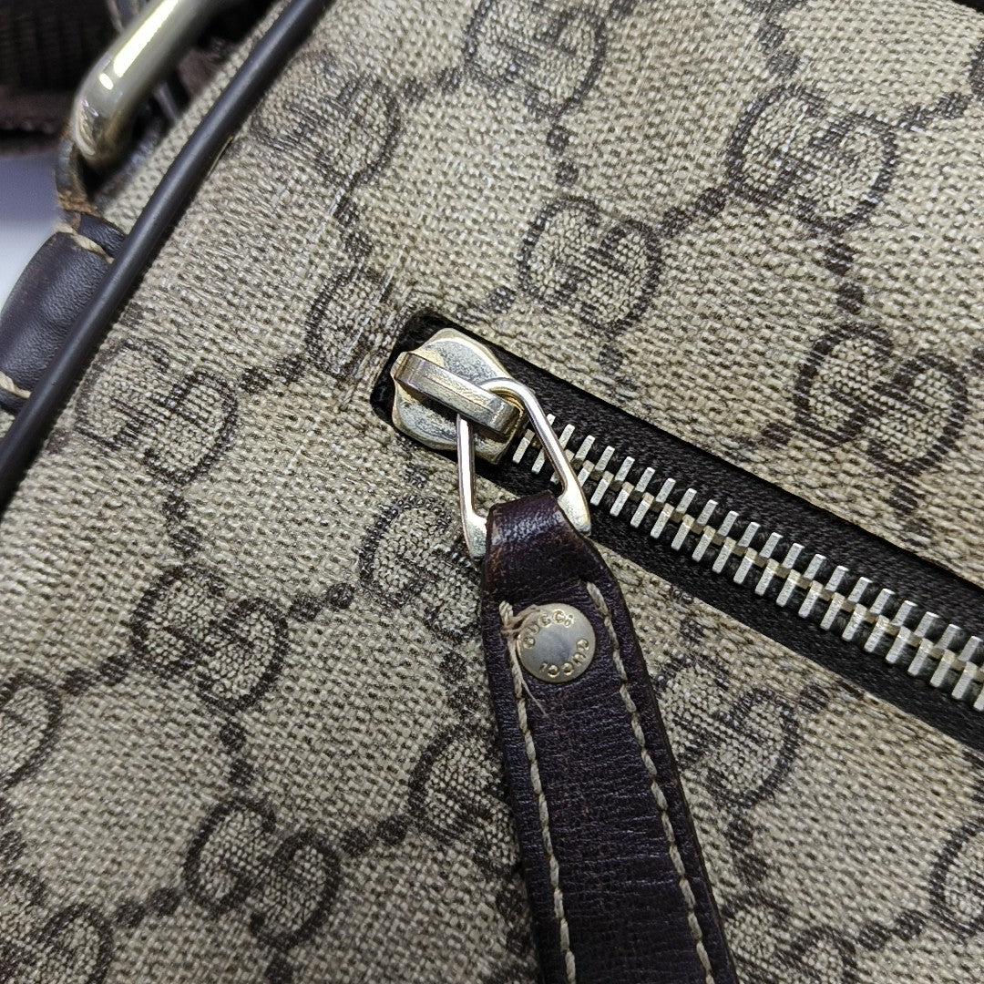 GG Supreme Monogram Coated Canvas Black