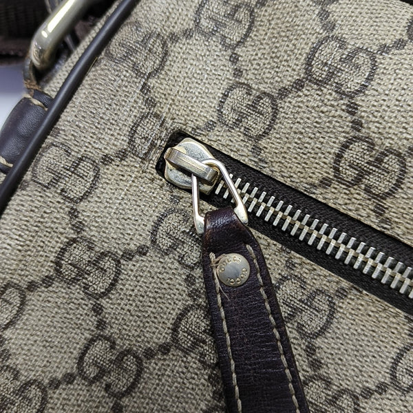 GG Supreme Monogram Coated Canvas Black