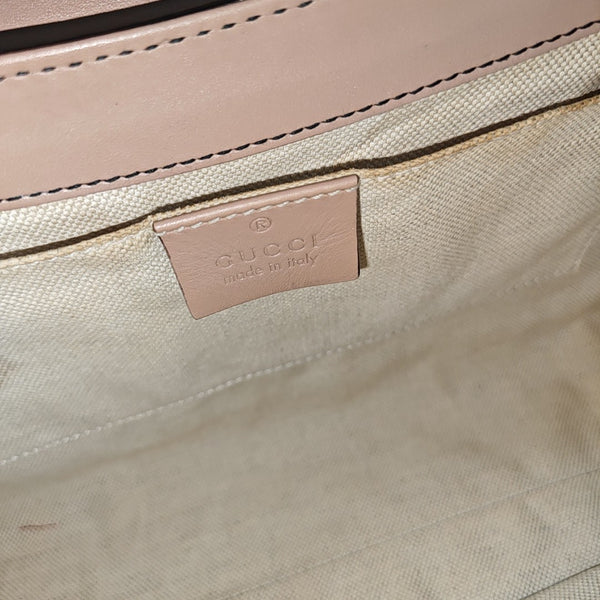 Emily Chain Monogram Fabric Brown