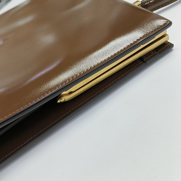 CLASP Medium Calfskin Brown