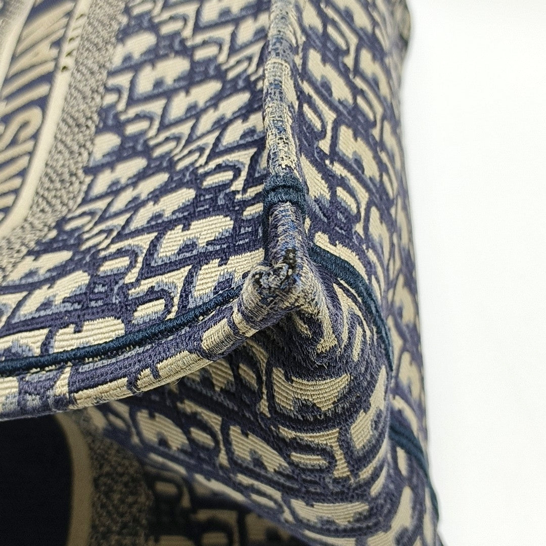 Book Tote Medium Canvas Blue