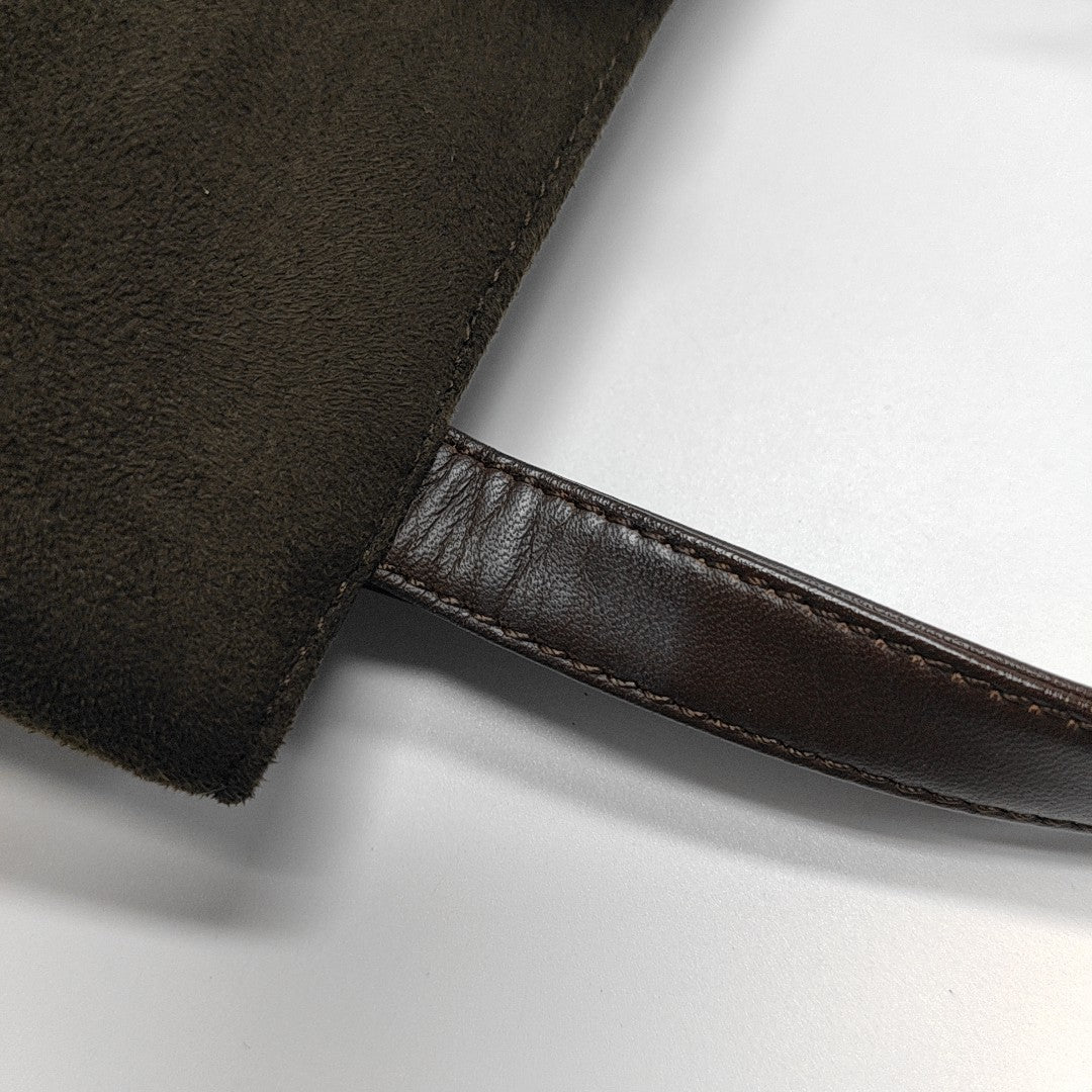 Suede Tote Bag Brown