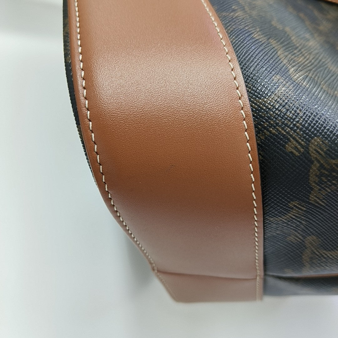 TRIOMPHE CANVAS Medium Coated Canvas Brown