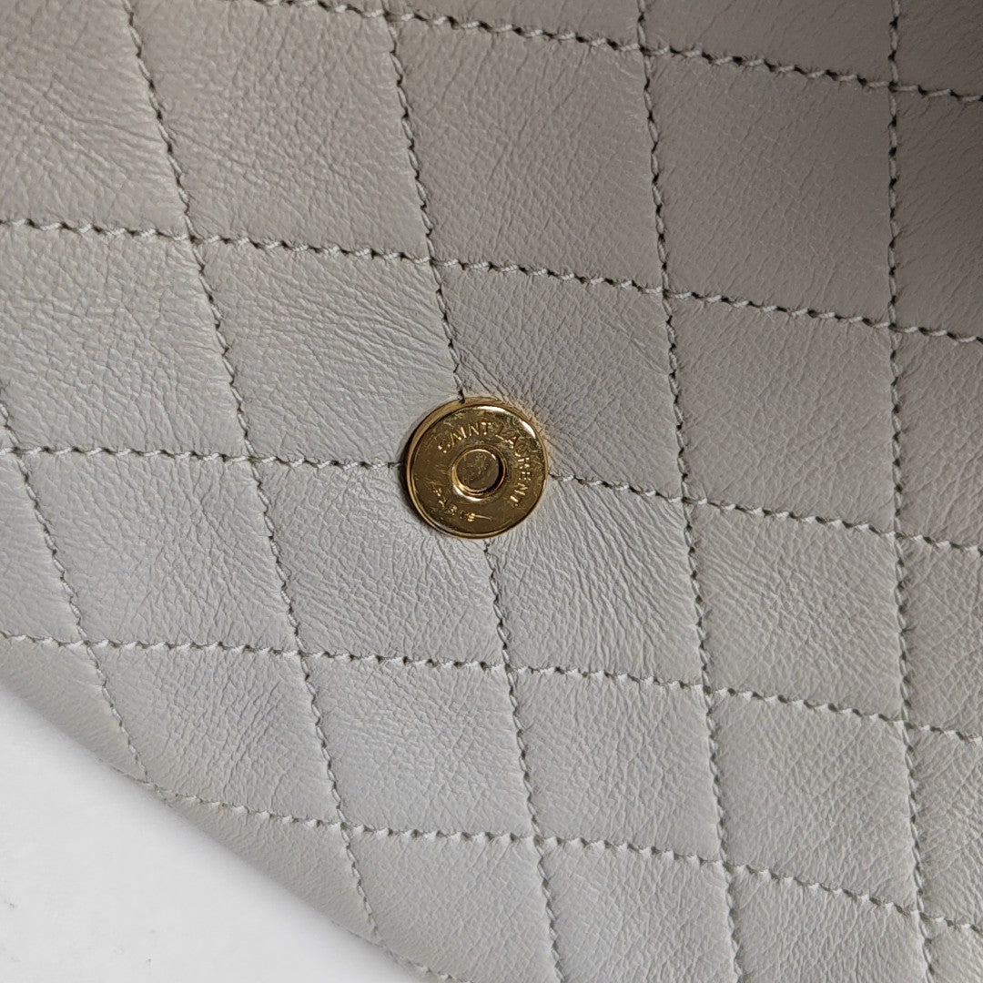 NOLITA Mini Quilted Lambskin White