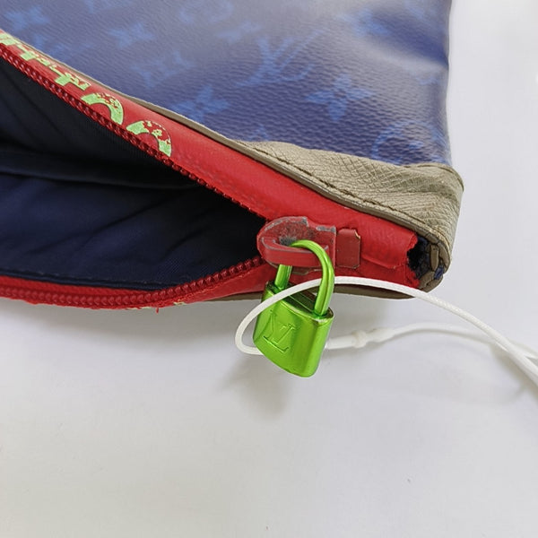 DISCOVERY Monogram Coated Canvas Blue
