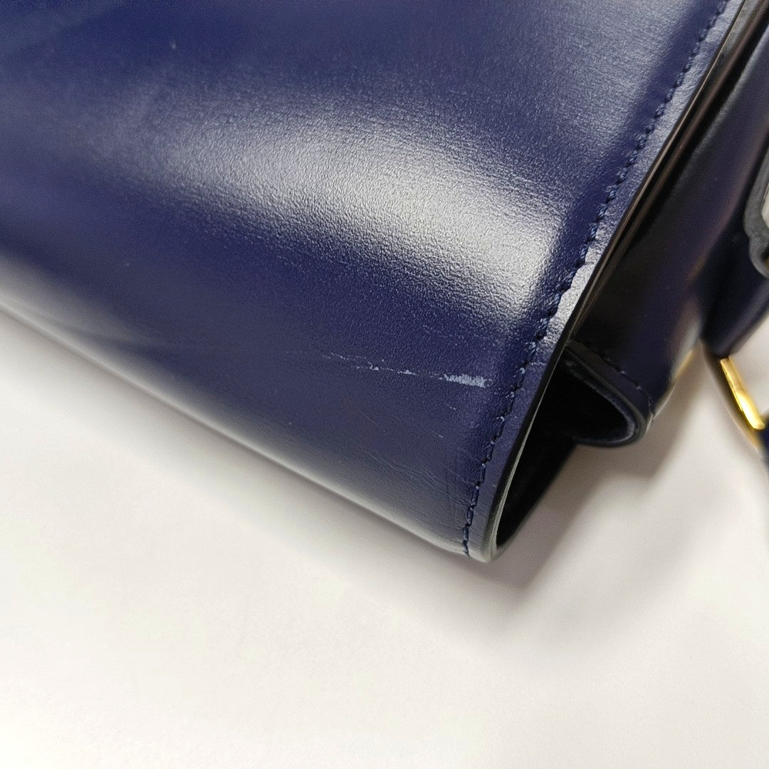 Authenticated pre-owned  TRIOMPHE Medium Calfskin Blue - Crossbody Bag at Looply