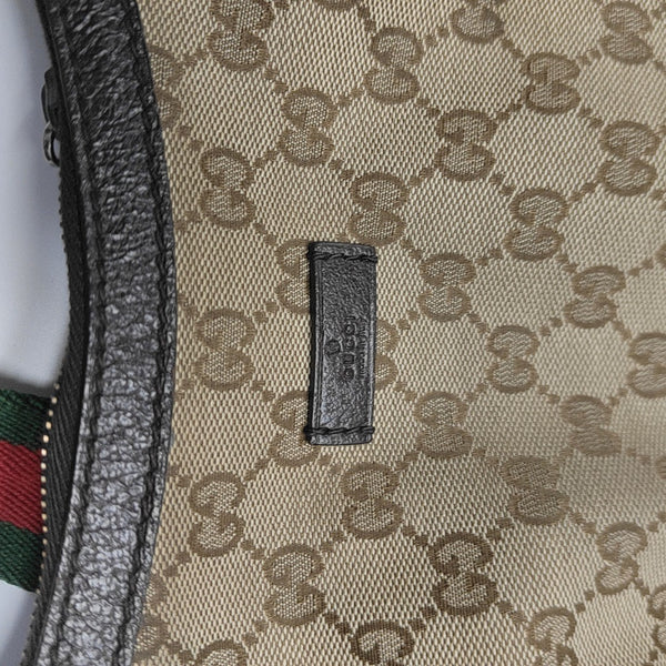 Monogram Coated Canvas Shoulder Bag Beige