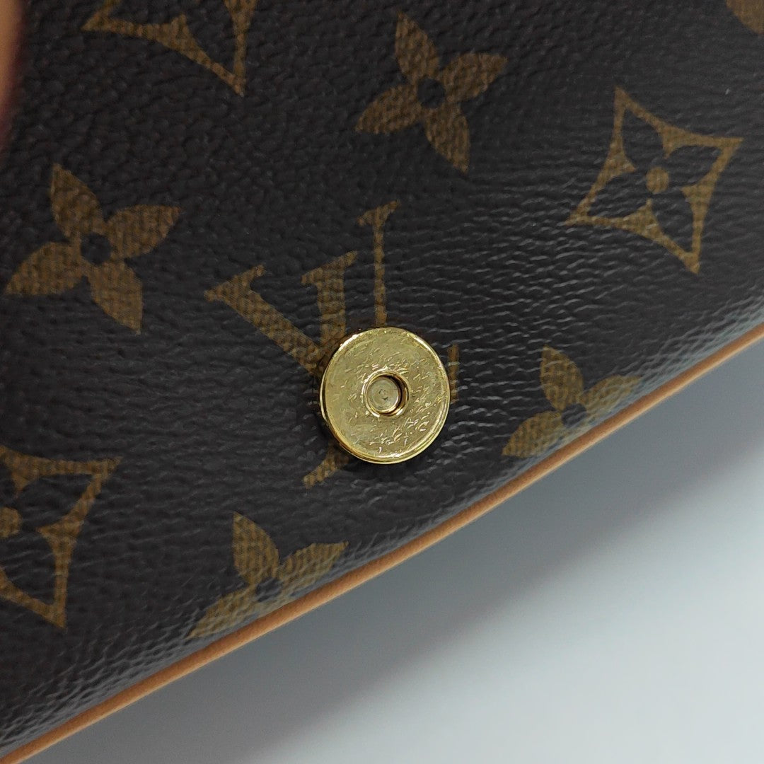 DIANE Monogram Coated Canvas Brown