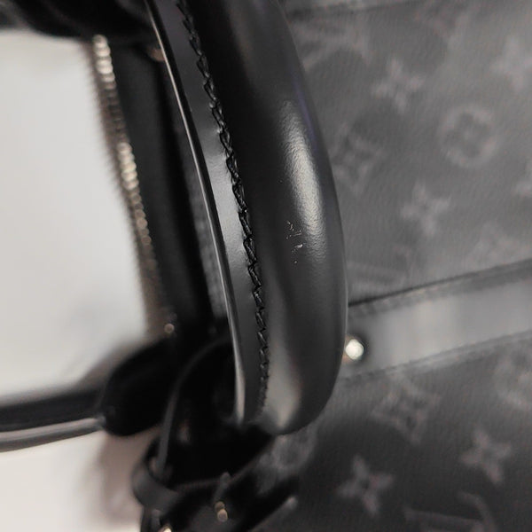 KEEPALL 45 Monogram Coated Canvas Black
