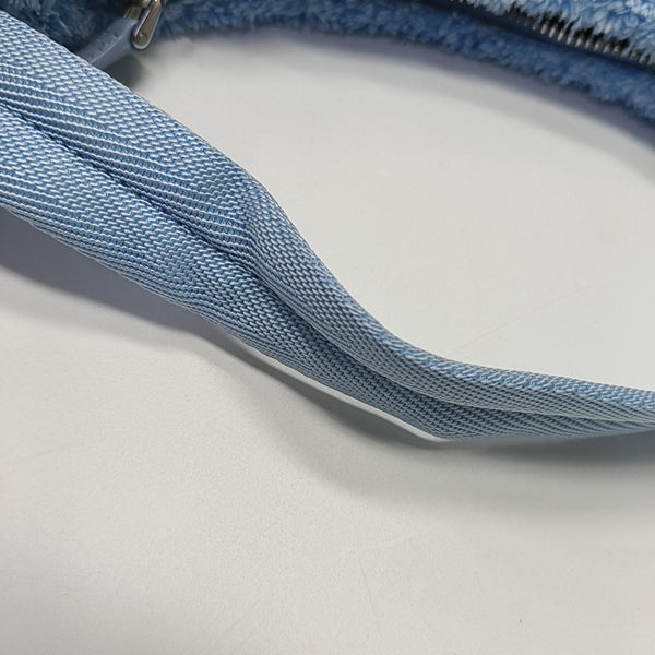 Authenticated pre-owned  Re-Edition2000 Mini Terry Cloth Blue - Top Handle Bag at Looply