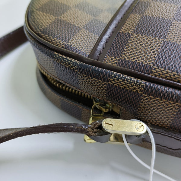 IPANEMA PM Damier Ebene Coated Canvas Brown
