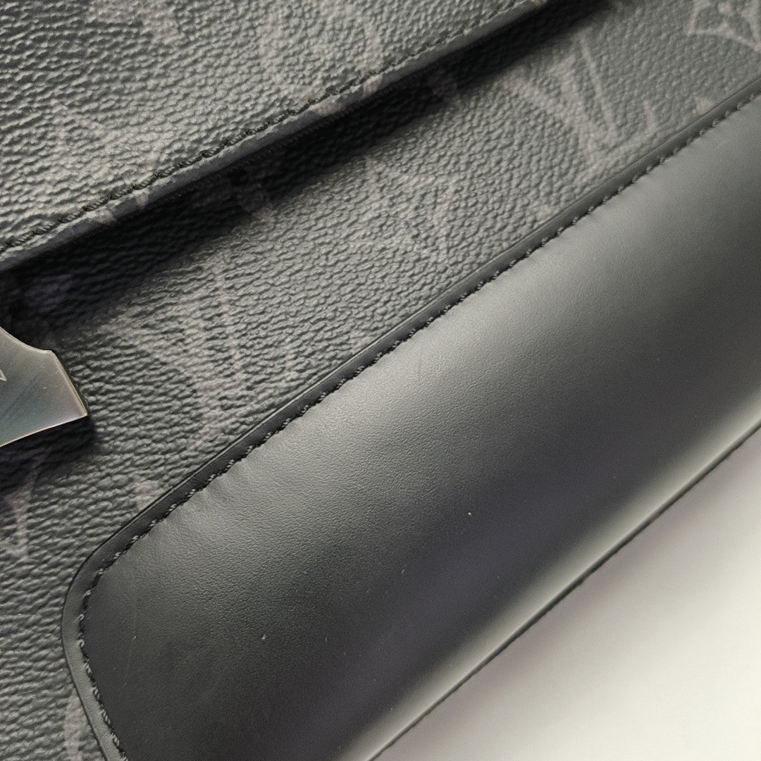 VOYAGER PM Monogram Coated Canvas Black