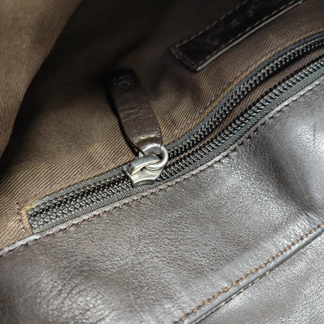 Coated Canvas Shoulder Bag Black