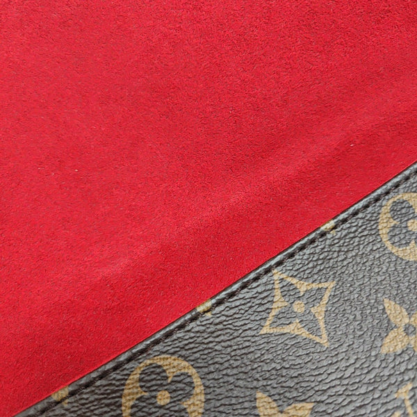 TWICE Monogram Coated Canvas Brown