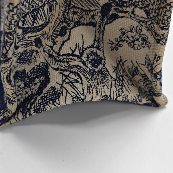 Book Tote Medium Canvas Blue