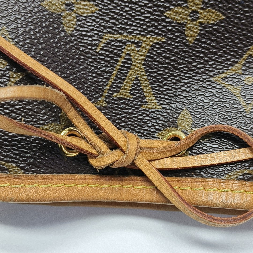 NÉONOÉ Nano Monogram Coated Canvas Brown