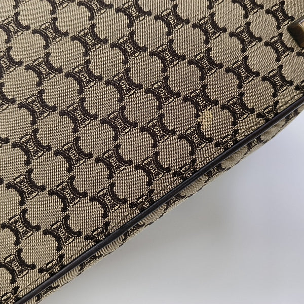 Canvas Top Handle Bag Brown