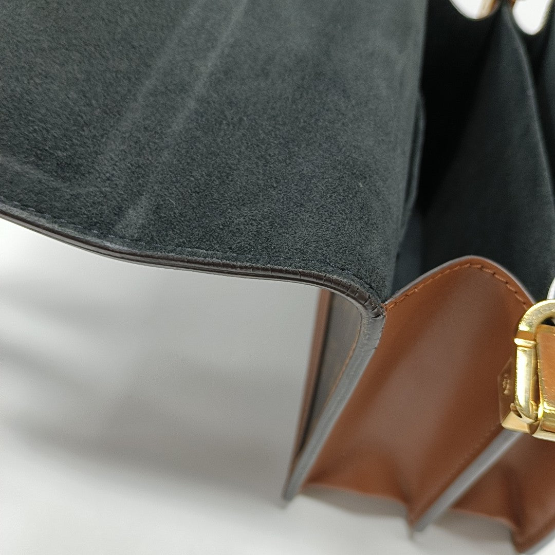 DAUPHINE Mini Monogram Coated Canvas Brown