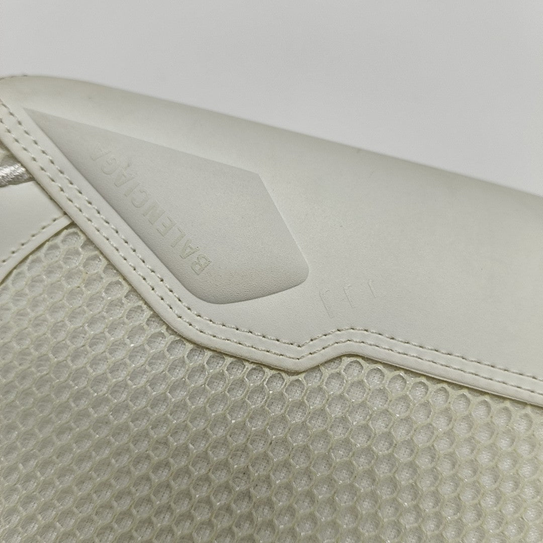 Leather Shoulder Bag White
