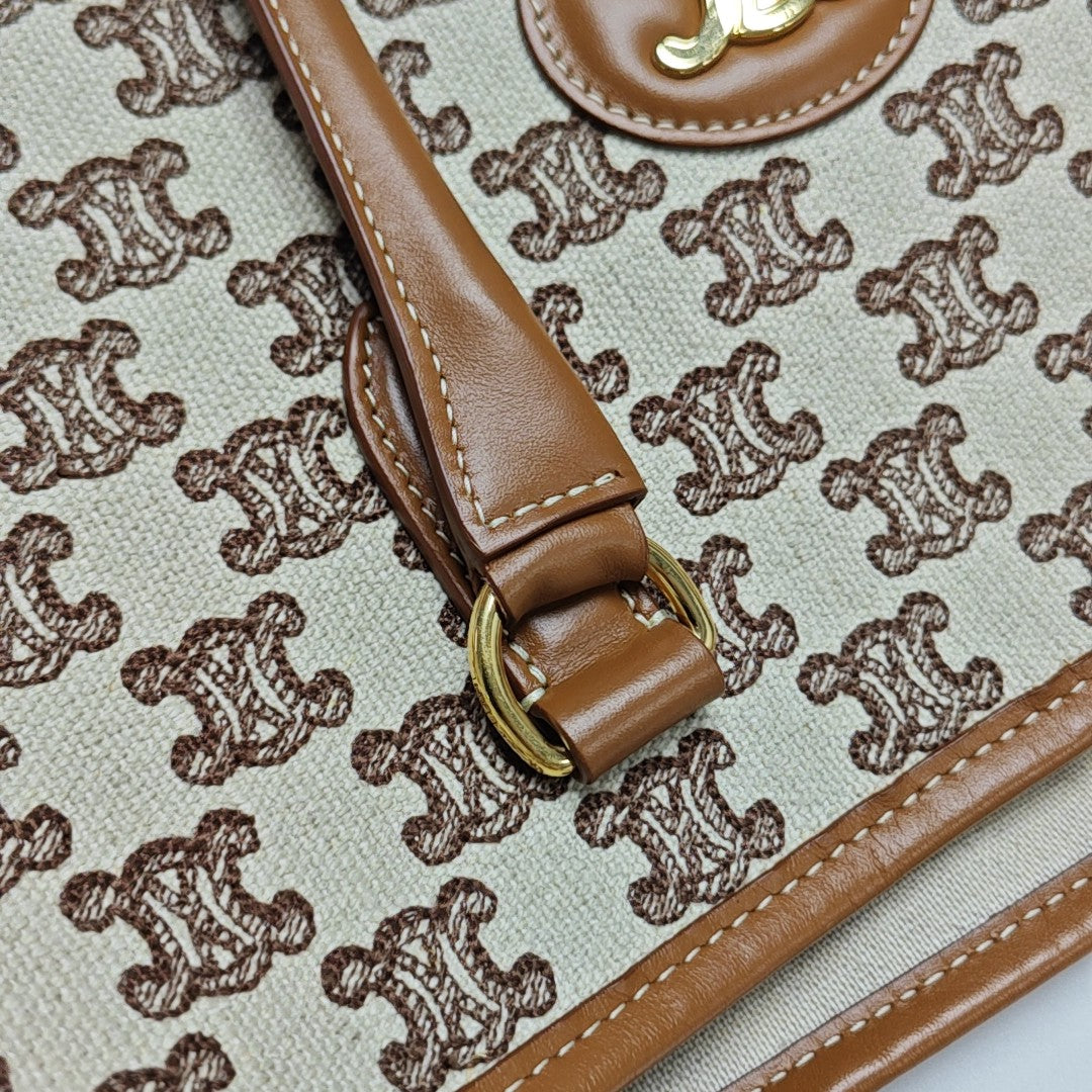 Fabric Tote Bag Brown