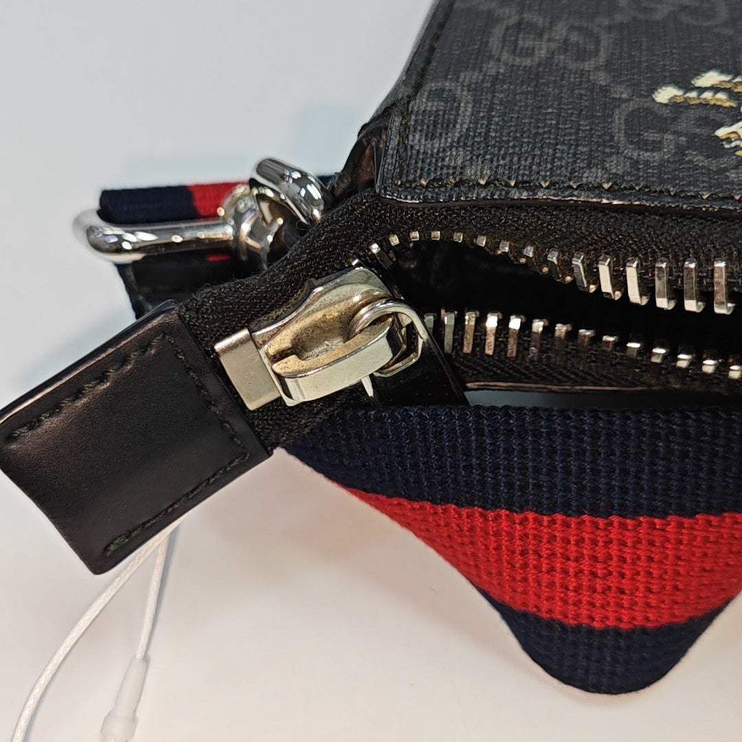 GG Supreme Monogram Coated Canvas Black